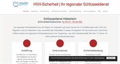 Desktop Screenshot of hwi-sicherheit.de
