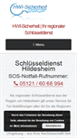 Mobile Screenshot of hwi-sicherheit.de