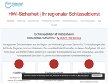 Tablet Screenshot of hwi-sicherheit.de
